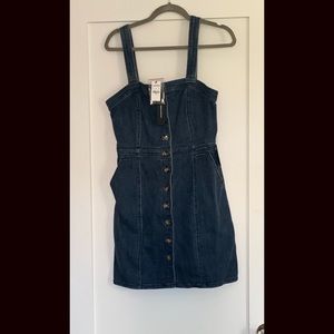 Denim mini dress
